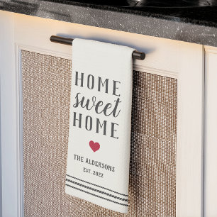 Linge De Cuisine Maison personnalisée Sweet Home Nom de famille