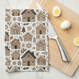 Linge De Cuisine Maisons en pain d'épice de Noël
