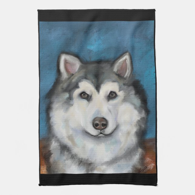 Linge De Cuisine Malamute d'Alaska (Vertical)