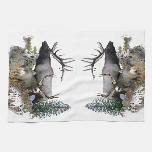 Linge De Cuisine Mâle de trophée de taureau de monstre (Horizontal)