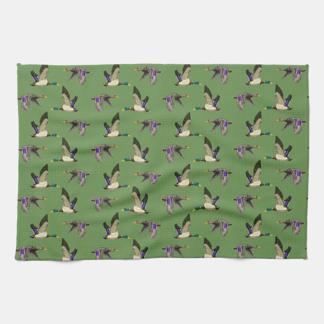 Linge De Cuisine Mallard Ducks tendance (Horizontal)