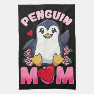 Linge De Cuisine Maman pingouin Cadeau Pour Propriétaire Pingouin