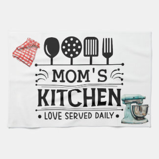 Linge De Cuisine Maman's Kitchen Love Served Daily Kitchen Towel