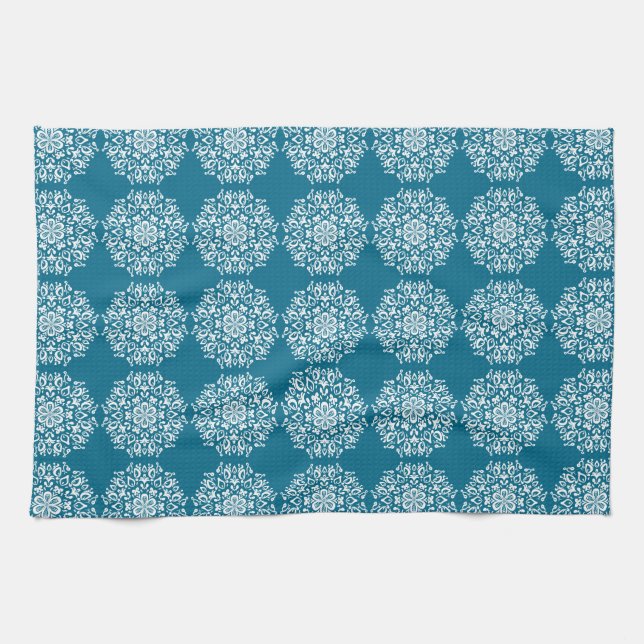Linge De Cuisine Mandala Tidepool (Horizontal)