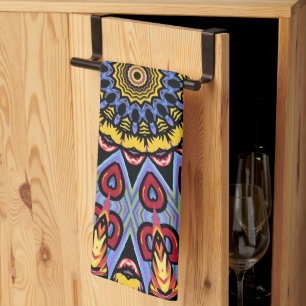 Linge De Cuisine Mandala Trippy Retro Hippie Boho Chic Bohème