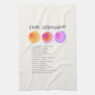 Linge De Cuisine manifestation d'affirmations quotidiennes