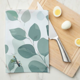 Linge De Cuisine Mante Religieuse Eucalyptus Art Botanique Australi