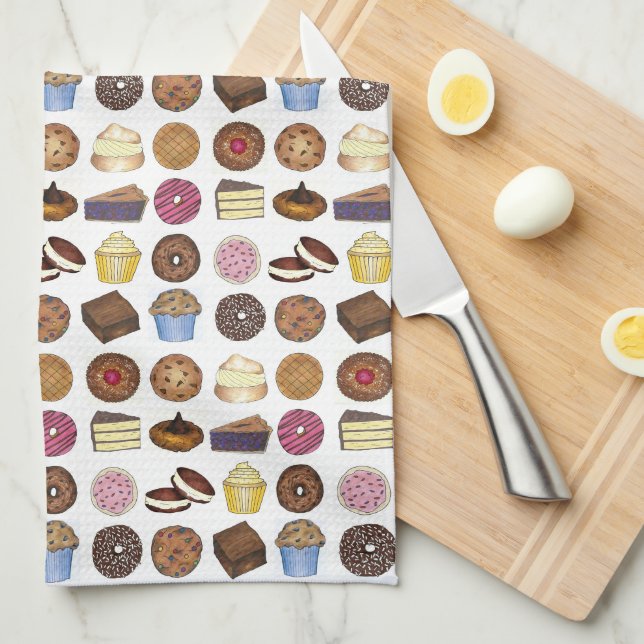 Linge De Cuisine Marchandises au four Gâteau au Muffin Foody Whopop (Quart Plié)