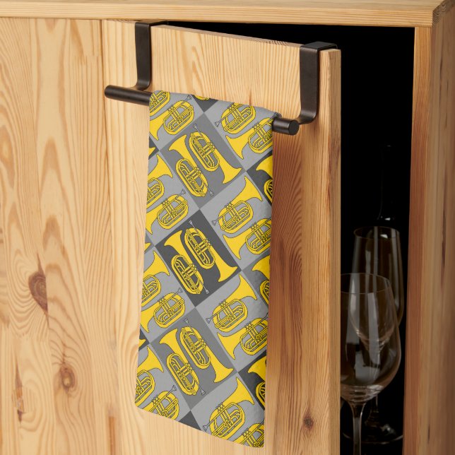 Linge De Cuisine Marching Baritone Crosshatch (Pliage en tiers)