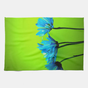 Linge De Cuisine Marguerites turquoise turquoises sur les cadeaux d