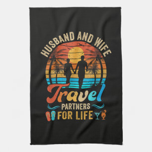 Linge De Cuisine Mari et Femme Partenaires de Voyage pour la Vie Pl