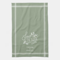 Mariage Sauvez la date Main dessinée Botanique Flo