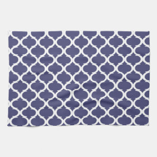 Linge De Cuisine Marine marine Bleu blanc Motif géométrique Côte cô
