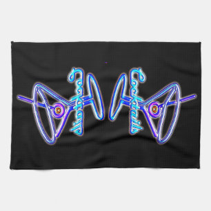 Linge De Cuisine Martini cocktail rétro néon panneau vintage bar