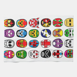 Linge De Cuisine Masques de lutte mexicains de Lucha Libre Luchador