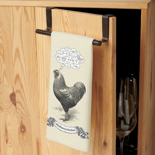 Linge De Cuisine Mathemachicken Funny Math Poulet de poulet Plaisan (Pliage en tiers)