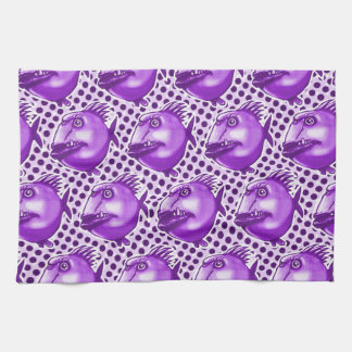 Linge De Cuisine méchant méchant poisson drôle dessin animé