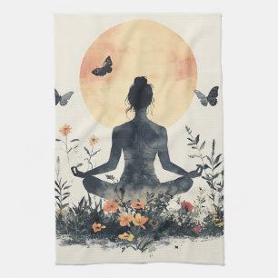 Linge De Cuisine Méditation sereine au lever du soleil (8)