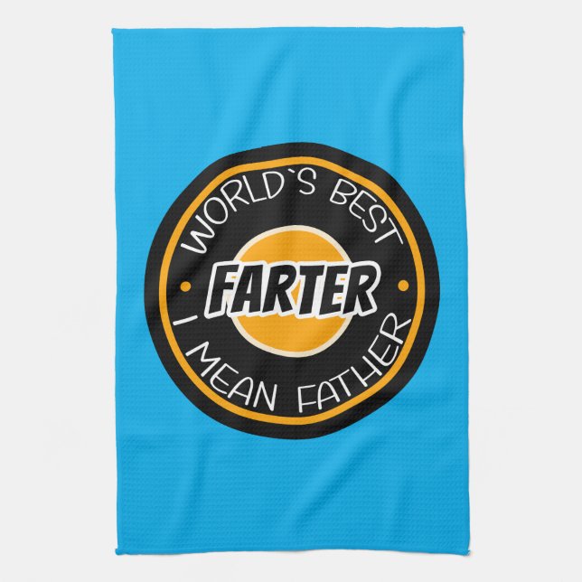 Linge De Cuisine Meilleur Farter du monde Je veux dire père (Vertical)
