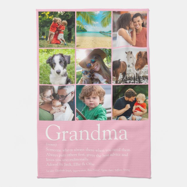 Linge De Cuisine Meilleur Jamais Grand-Mère Définition 9 Collage De (Vertical)