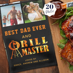 Linge De Cuisine MEILLEUR PAPA JAMAIS GRILL MASTER 20 Noms de colle