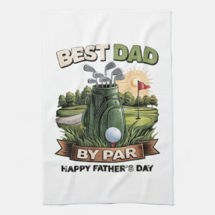 Linge De Cuisine Meilleur Papa Par Golf Papa Drôle