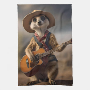 Linge De Cuisine Mélodies de la Savanna A Meerkat Guitar Serenade,