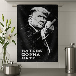 Linge De Cuisine Meme drôle du doigt d'honneur de Trump 2026