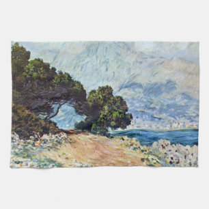 Linge De Cuisine Menton vu du Cap Martin par Claude Monet