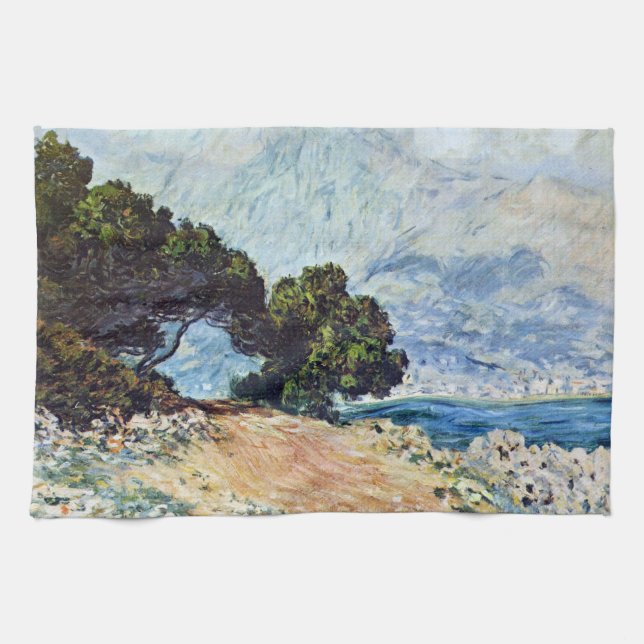 Linge De Cuisine Menton vu du Casquette Martin par Claude Monet (Horizontal)