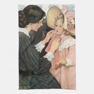 Linge De Cuisine Mère et enfant vintage par Jessie Willcox Smith