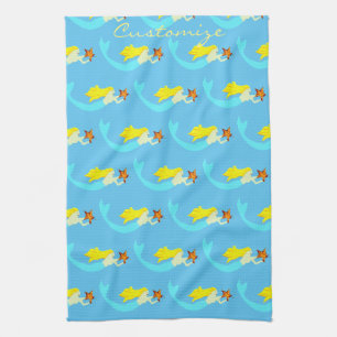 Linge De Cuisine Mermaid à la belle blonde avec Star Thunder_Cove