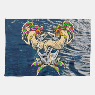 Linge De Cuisine Mermaids - Design nautique pour les amoureux des o
