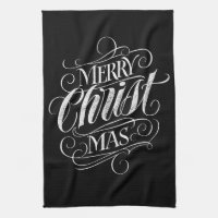 Merry CHRISTmas Christian Chalkboard Calligraphie