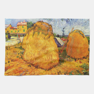 Linge De Cuisine Meules de foin en Provence par Vincent van Gogh