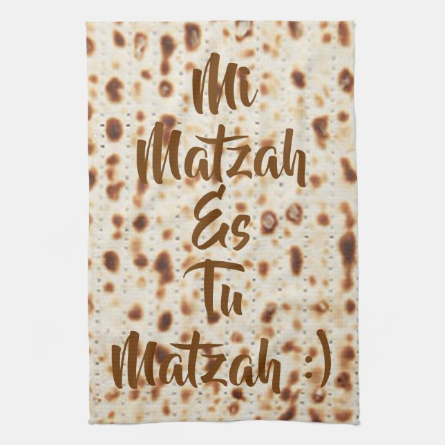 Linge De Cuisine Mi Matzah Es Tu Matzah (Vertical)