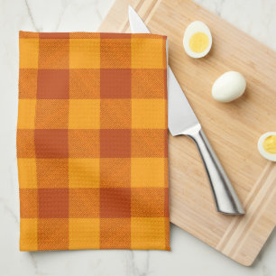 Linge De Cuisine Miel Ambre Buffalo Check