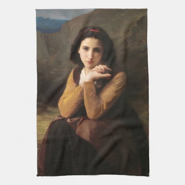 Linge De Cuisine Mignon Innocence d'une adolescente, Bouguereau (Vertical)
