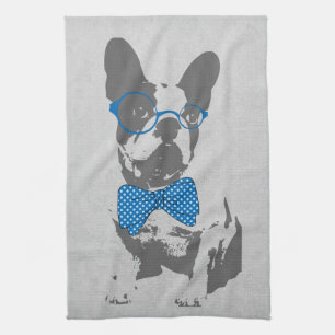 Linge De Cuisine Mignonne animal vintage à la mode Français bulldog