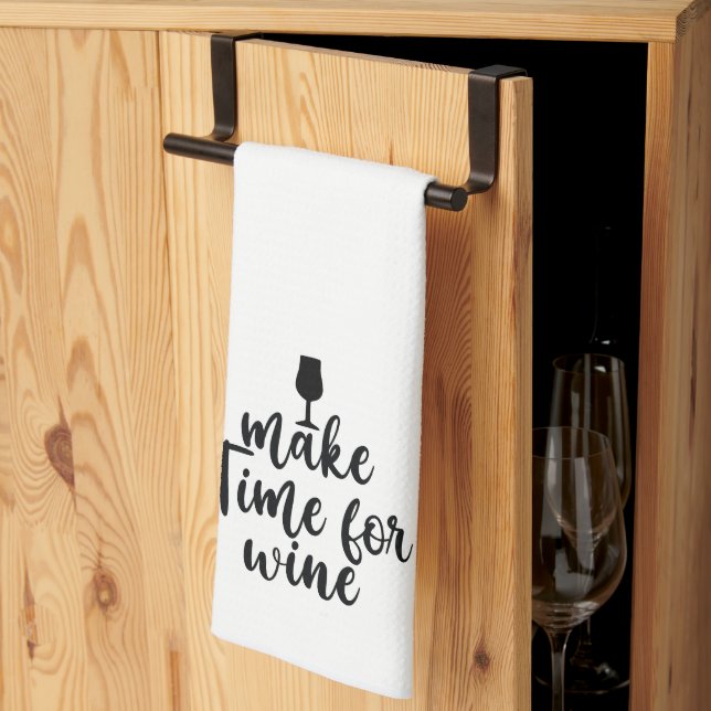 Linge De Cuisine Mignonne Faire Du Vin Pour Le Temps (Pliage en tiers)