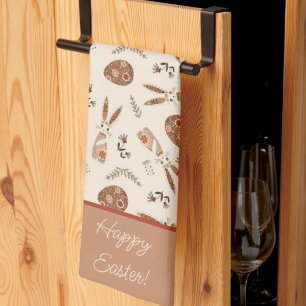 Linge De Cuisine Mignonne lapin lapin de Pâques personnalisées Folk