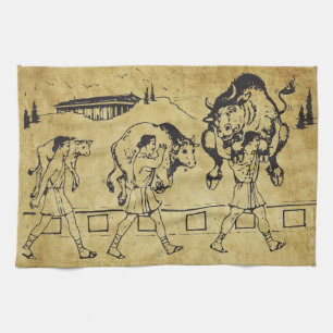 Linge De Cuisine Milo de Croton et la Bull - Gym Motivational
