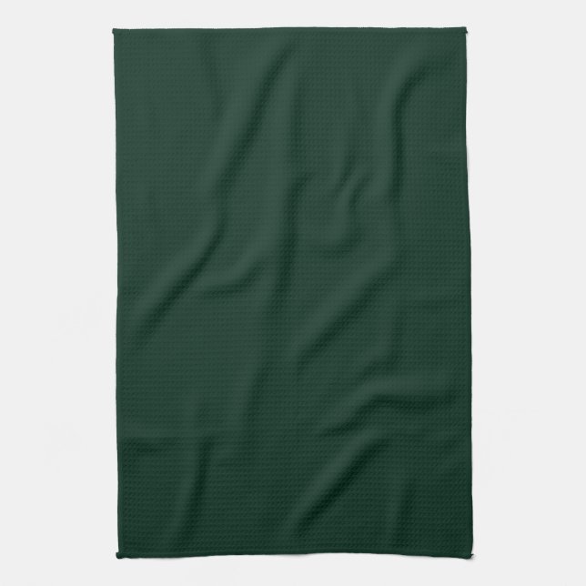 Linge De Cuisine Mini pin foncé vert uni élégant (Vertical)