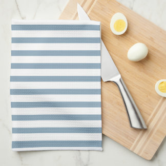 Linge De Cuisine Minimal Blue Stripes Modern Pattern Design