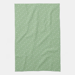 Linge De Cuisine Minimalist Dusty Sage Tiny Triangles