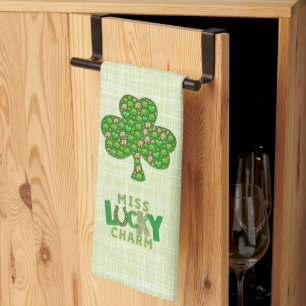 Linge De Cuisine Miss Lucky Charm Shamrock St. Patrick's Day