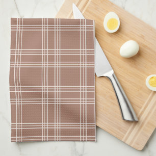 Linge De Cuisine Mocha Mousse En vichy