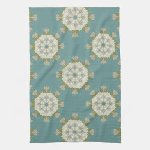 Linge De Cuisine Modèle Damas avec éléments abstraits