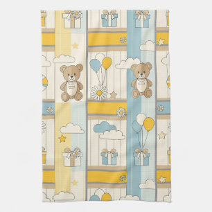 Linge De Cuisine Modèle de jardin aux marguerites Teddy Bear Daisy