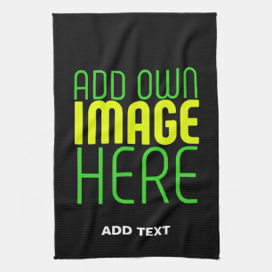 LINGE DE CUISINE MODÈLE DE TEXTE D'IMAGE NOIRE SIMPLE ET MODERNE